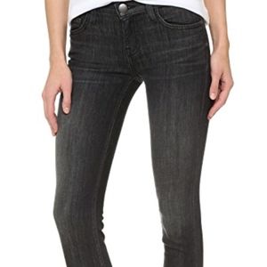 NWT! Current/Elliott Black Stiletto Raw Hem Jeans